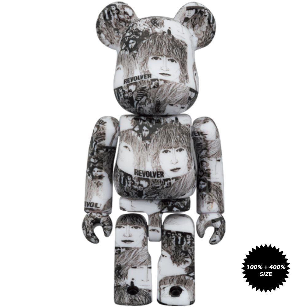 The Beatles: Revolver 100% + 400% Bearbrick Set by Medicom Toy