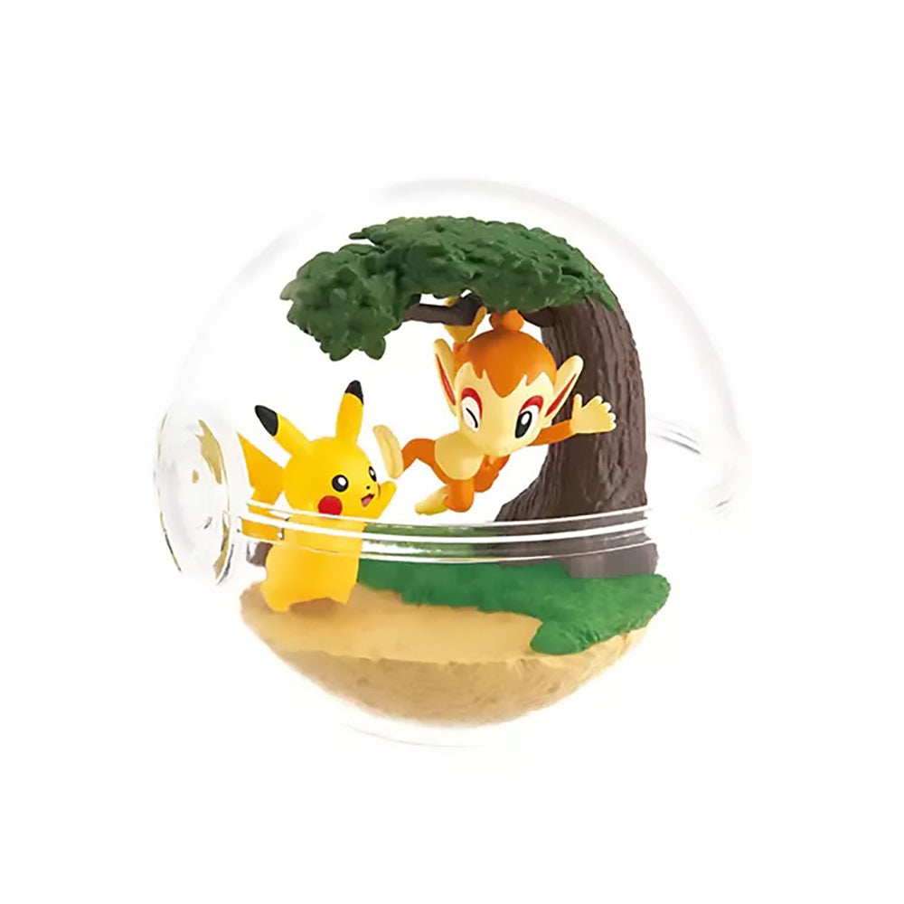 Pikachu & Hikozaru - Pokemon Terrarium Collection 12 Series by Re-Ment