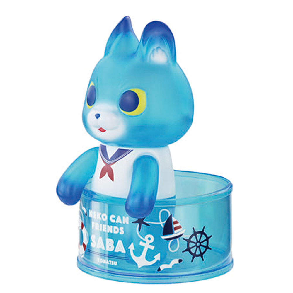 Can Cat Friends SABA Marine Sofubi Vinyl Toy by Konatsuya