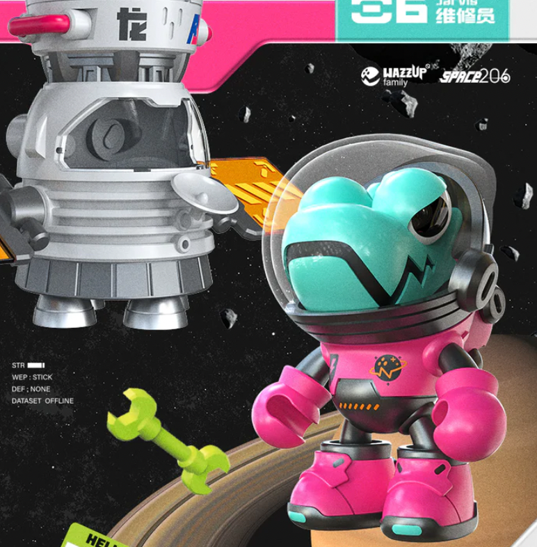 Jarvis - WAZZUPbaby Space Chameleon Series by Lam Toys