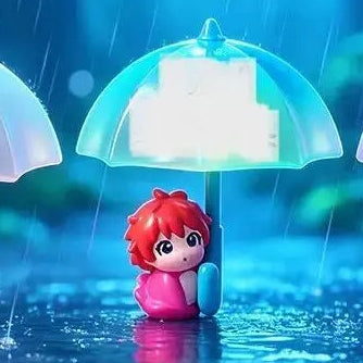 Whispers of the Sea Breeze and Tides (Ponyo) - Gentle Rain in the Night Series