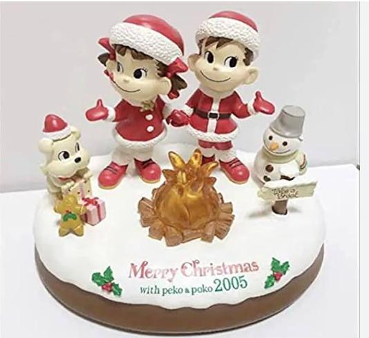 Fujiya Milky with Happy Peko Poko Christmas Figure - Mindzai Toy Shop