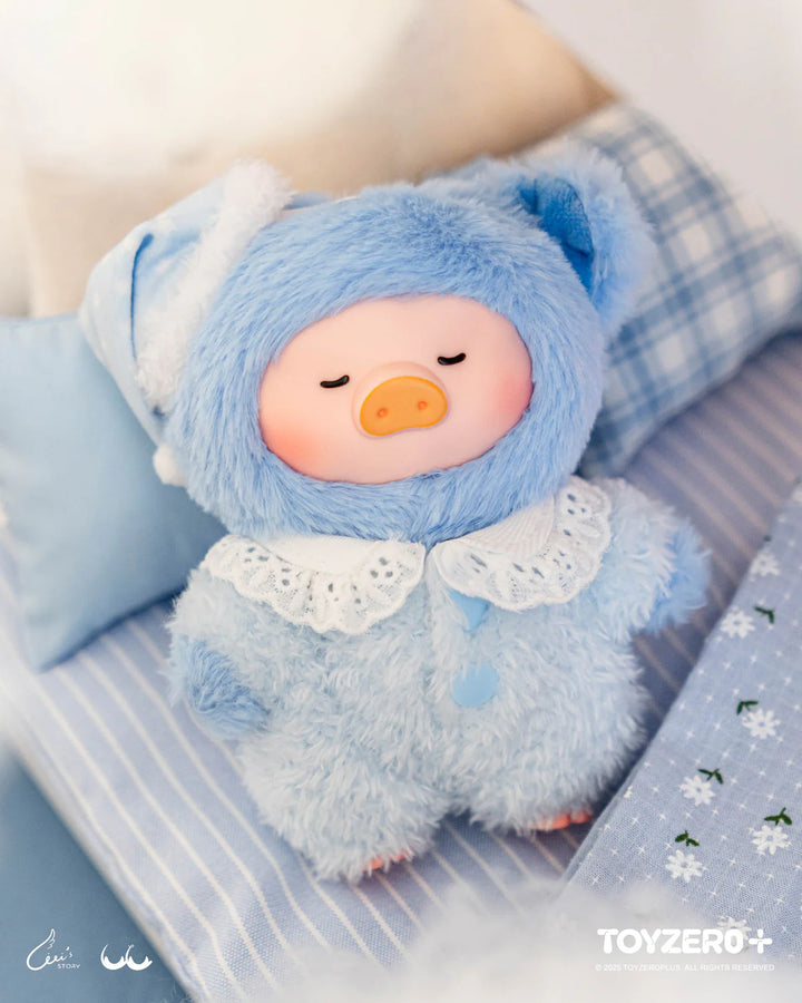 Sleep Well (Blue) - Lulu The Piggy Dreaming Wonderland Series Plush Keychain by ToyZeroPlus