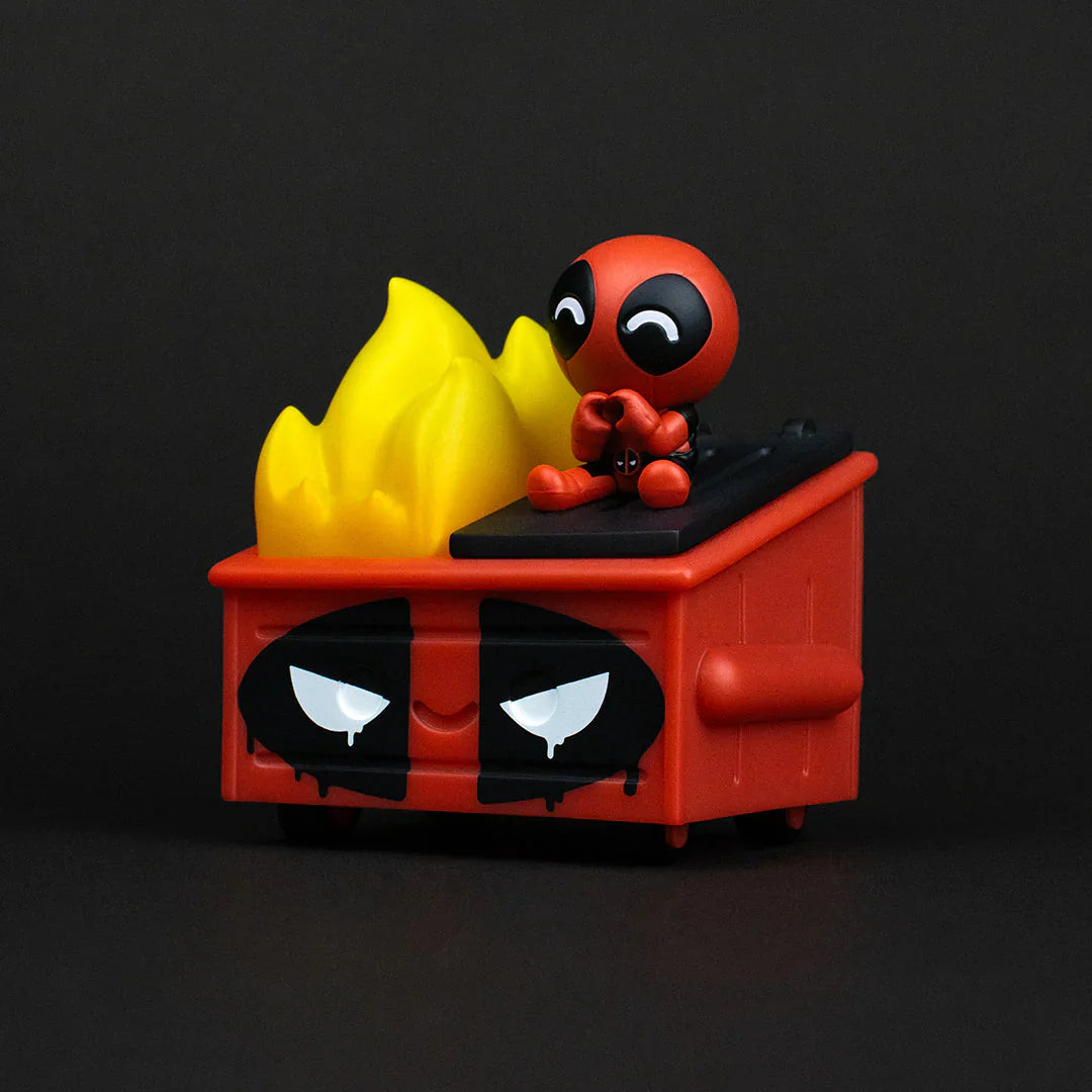 *Pre-order* Deadpool Dumpster Fire Vinyl Figure by 100% Soft