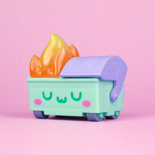 Dumpster Fire Vinyl Figure - UwU Edition by 100% Soft