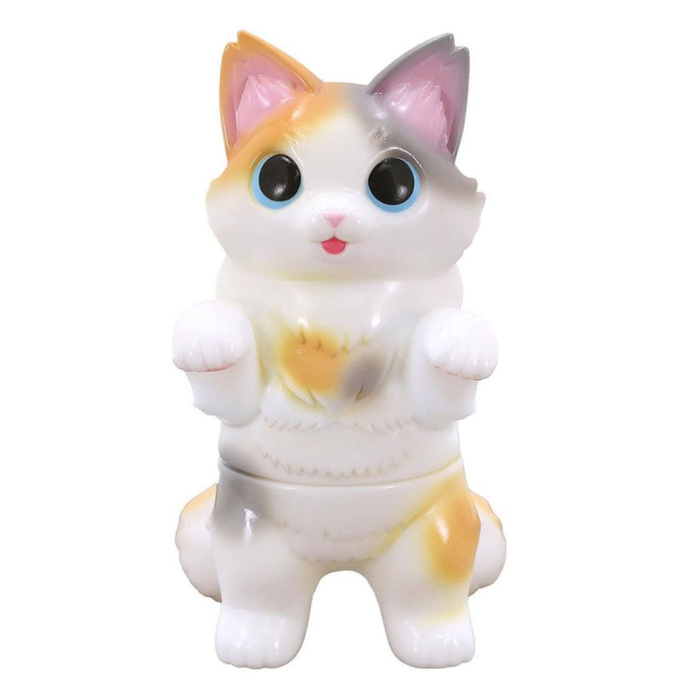 Fluffy Negora Pastel Calico Sofubi Art Toy by Konatsuya