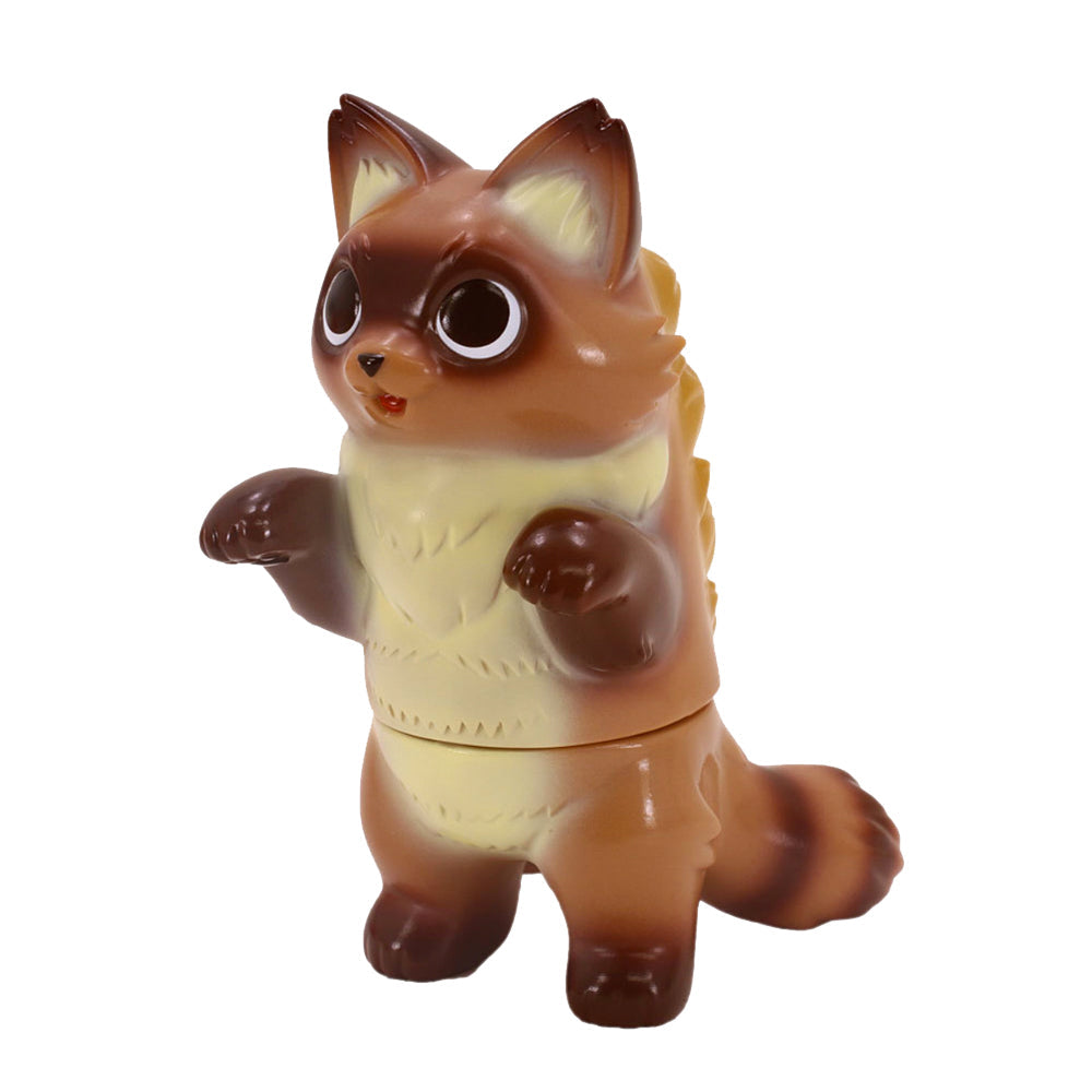 Fluffy Negora Raccoon Sofubi Art Toy by Konatsuya