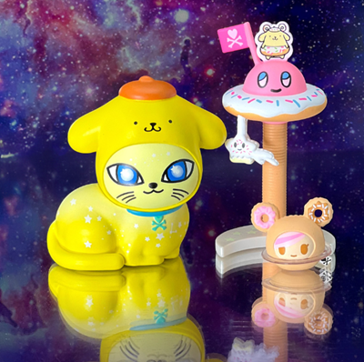 Pompompurin x Bright Star Kitty - tokidoki x Hello Kitty and Friends Galactic Cats