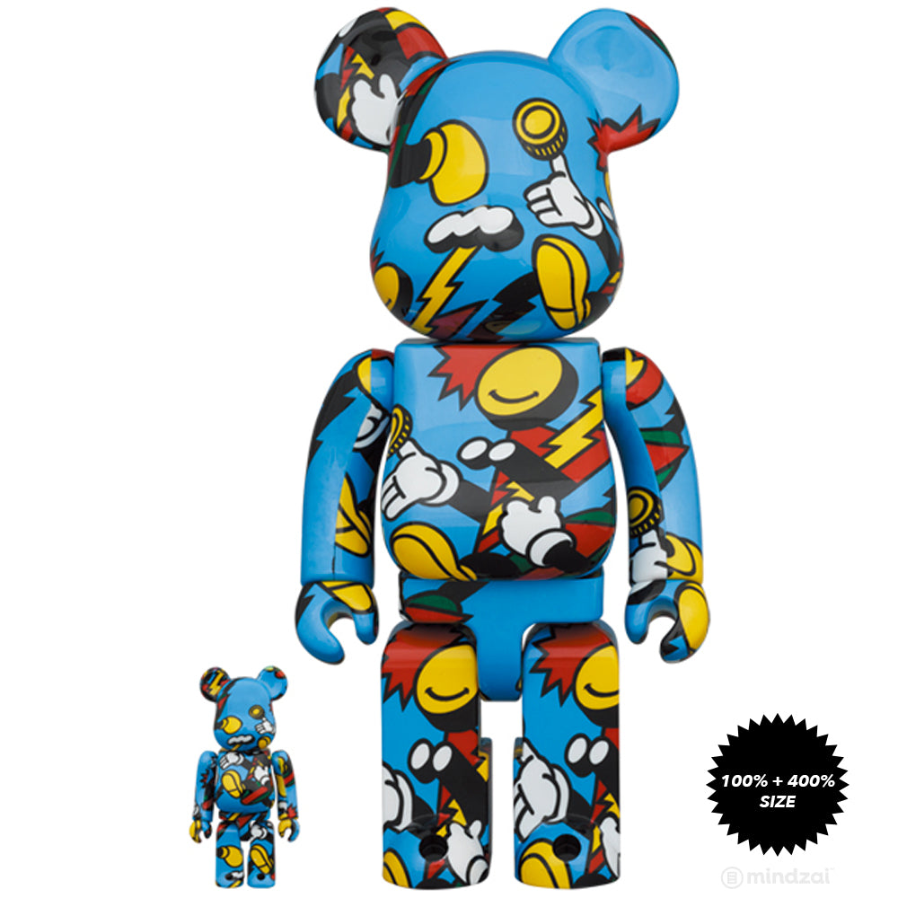 Grafflex 100% + 400% Bearbrick Set by Medicom Toy