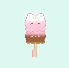Tri-Flavor Popsicle - Octocat Popsicle Mini by Strawberry Mousetta