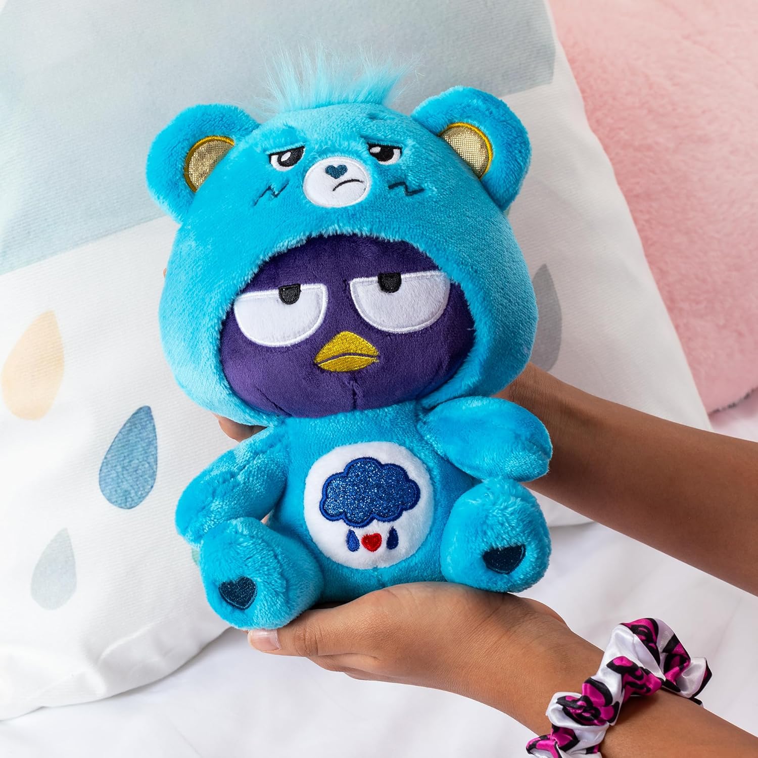 Grumpy Bear Bad Badtz Maru - Hello Kitty and Friends x Care Bears 8-inch Plush Toy