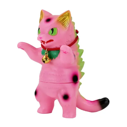 Negora Sakura Lucky Cat Sofubi Art Toy by Konatsuya - Mindzai Toy Shop