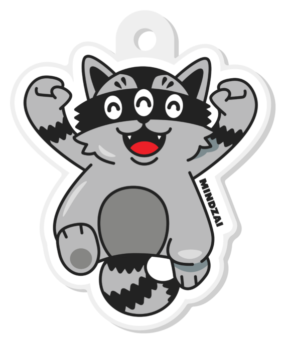 Hunter Jump for Joy Clear Acrylic Keychain