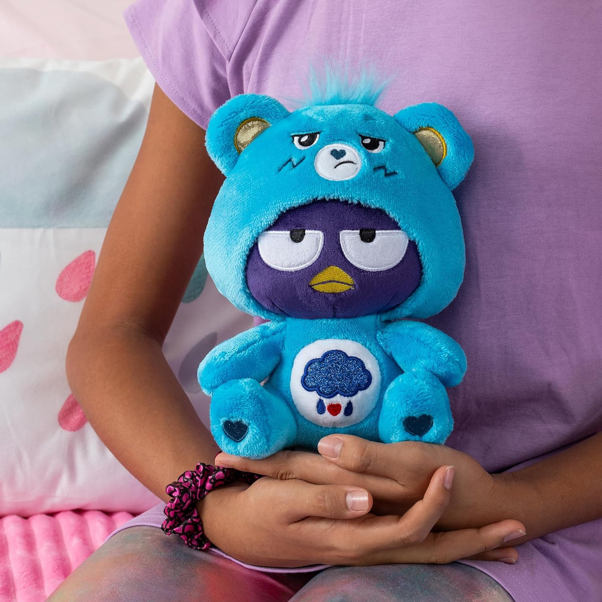 Grumpy Bear Bad Badtz Maru - Hello Kitty and Friends x Care Bears 8-inch Plush Toy