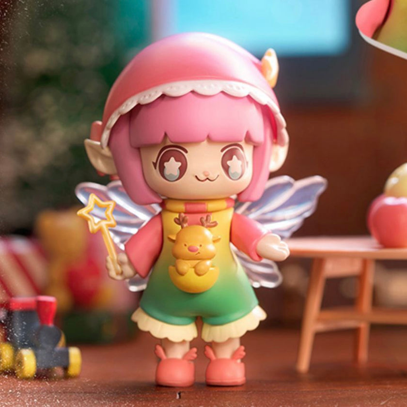 Kimmy Elf with baby reindeer - Kimmy & Miki Christmas Eve Series by 52Toys