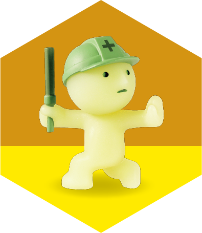 Directing Traffic - Smiski Construction Series by Dreams