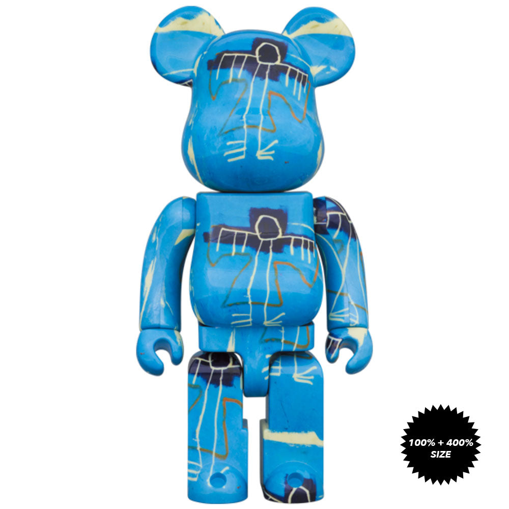 Jean-Michel Basquiat #9 100% + 400% Bearbrick Set by Medicom Toy