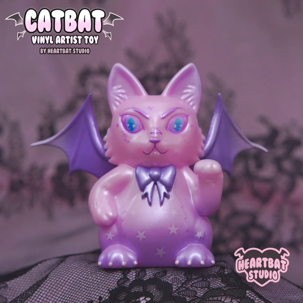 Jellybean Catbat Vinyl Toy by Heartbat Studio