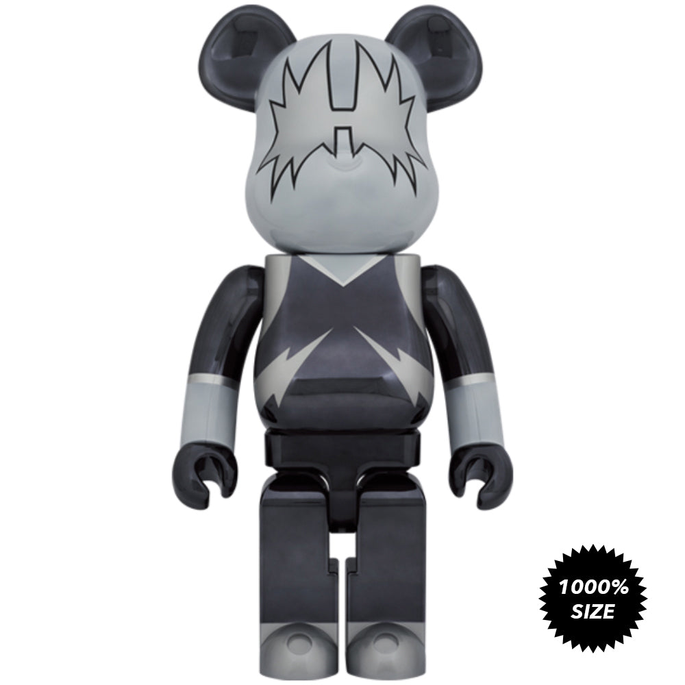 KISS Space Man (Chrome Ver.) 1000% Bearbrick  by Medicom Toy