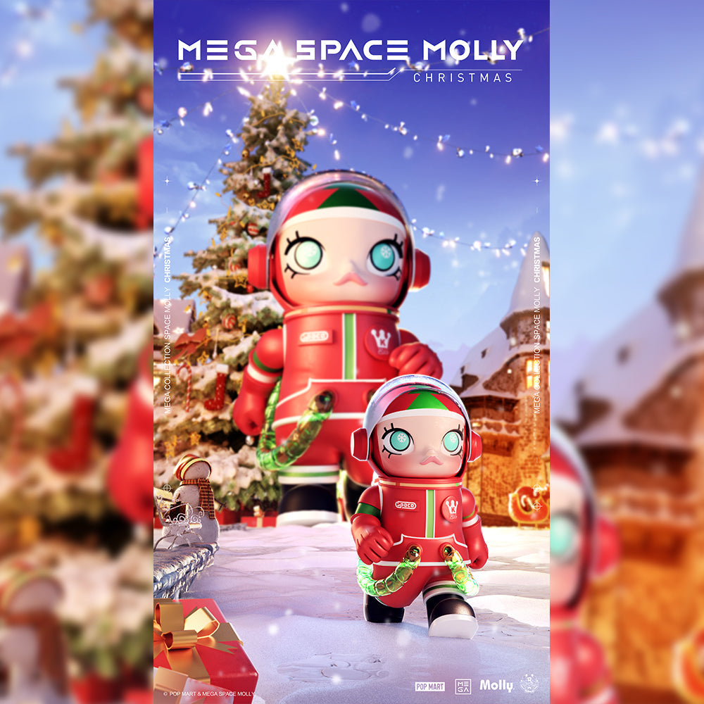 MEGA SPACE MOLLY 400% Christmas Edition Art Toy - Mindzai