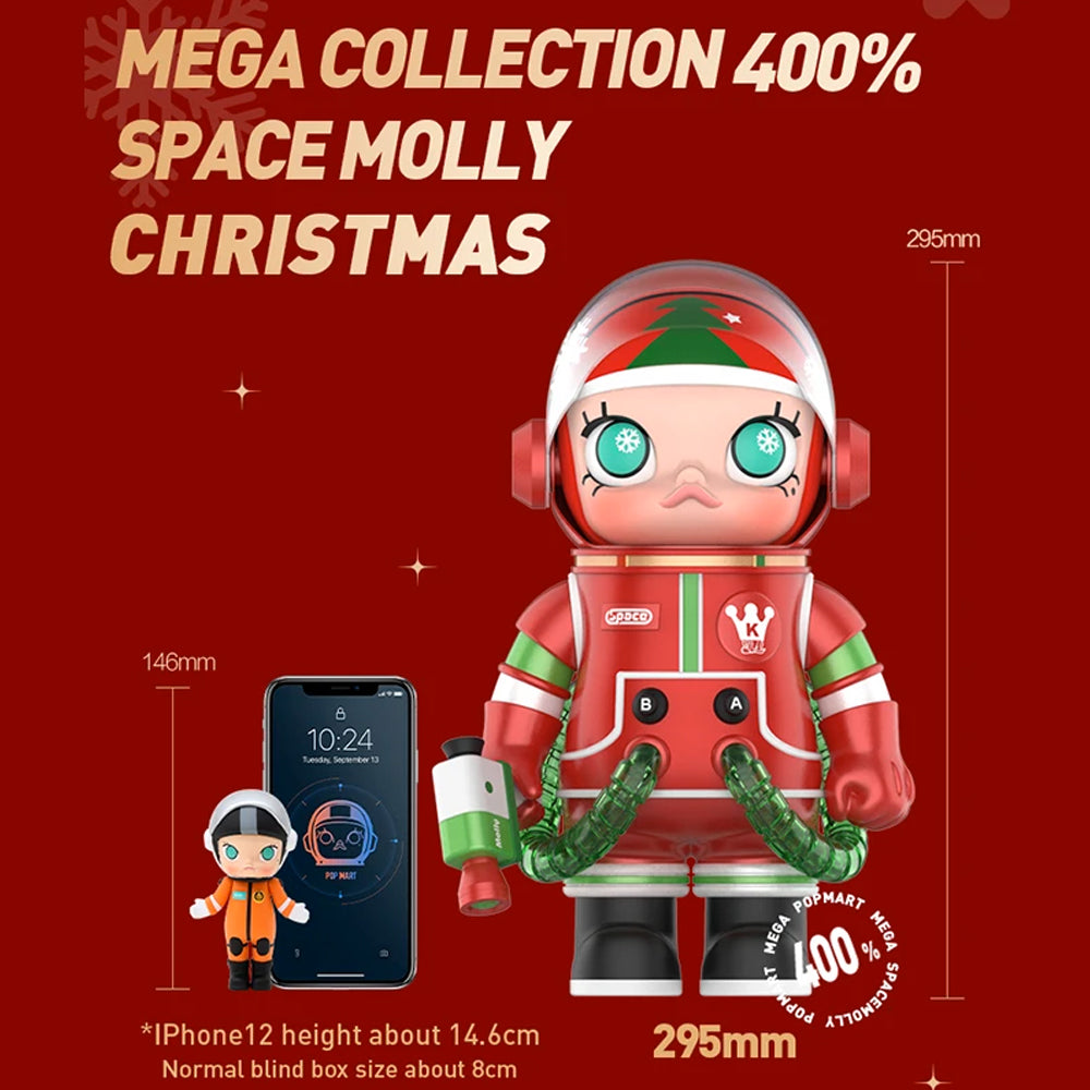 MEGA SPACE MOLLY 400% Christmas Edition Art Toy - Mindzai