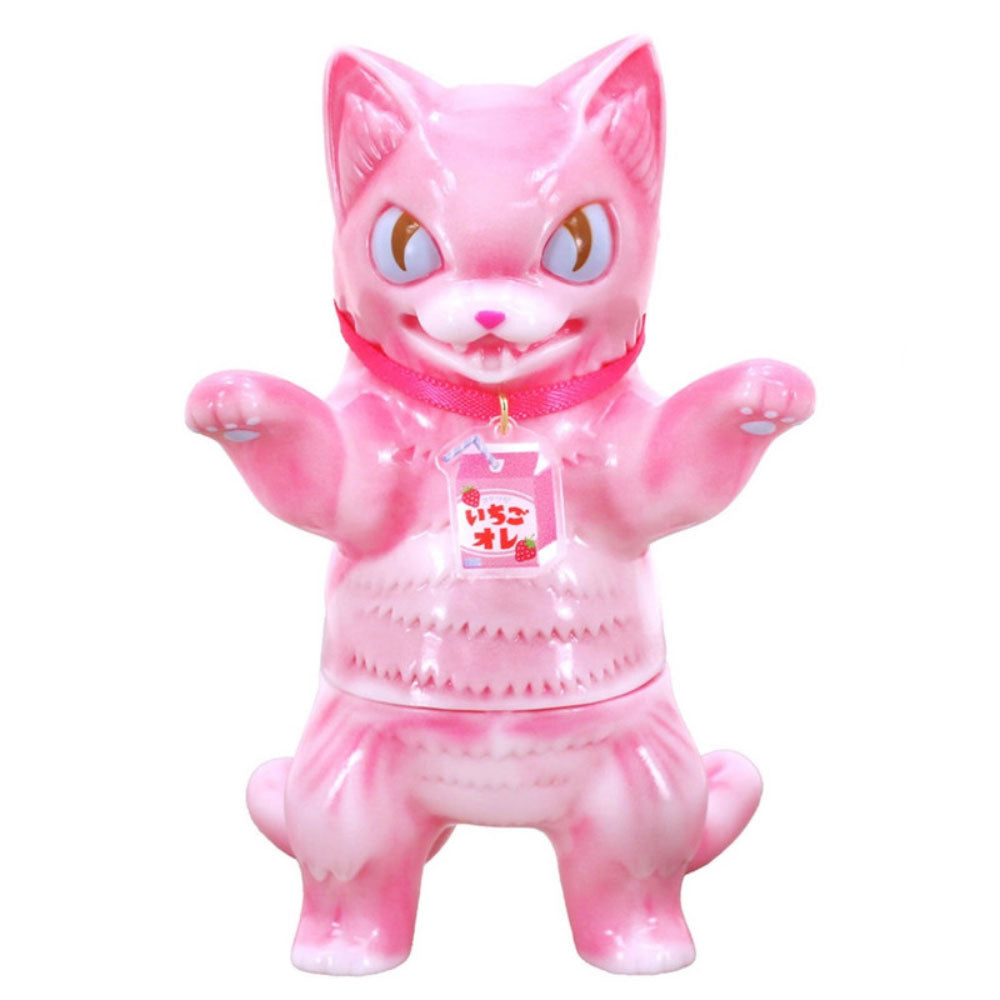 Negora Strawberry Au Lait Sofubi Art Toy by Konatsuya