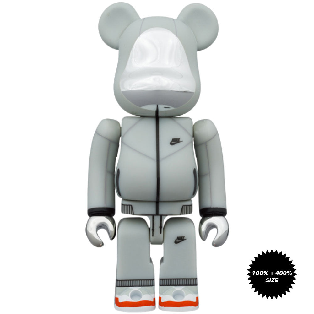 Nike Tech Fleece N98 100% + 400% Bearbrick Set by Medicom Toy - Mindzai