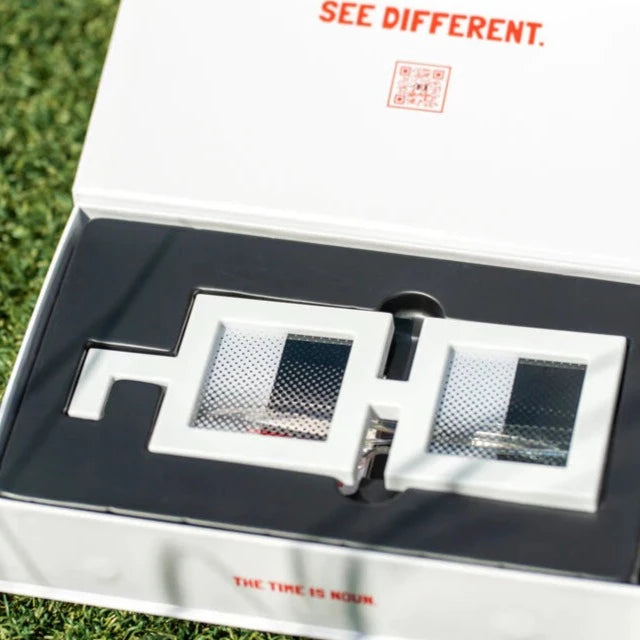 Nounish Noggles (White) Art Toy Figure by Bigshot