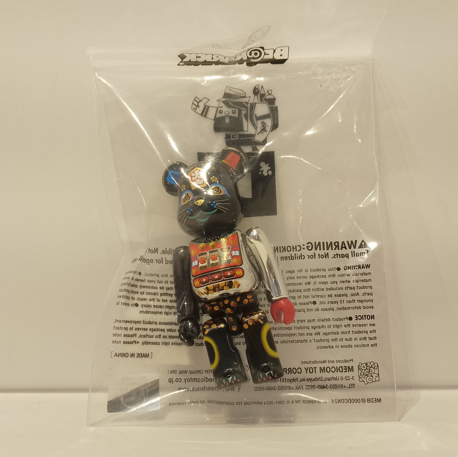 Lucky Cat Jackpot Bearbrick 100% Designer DCON 2024 by Medicom