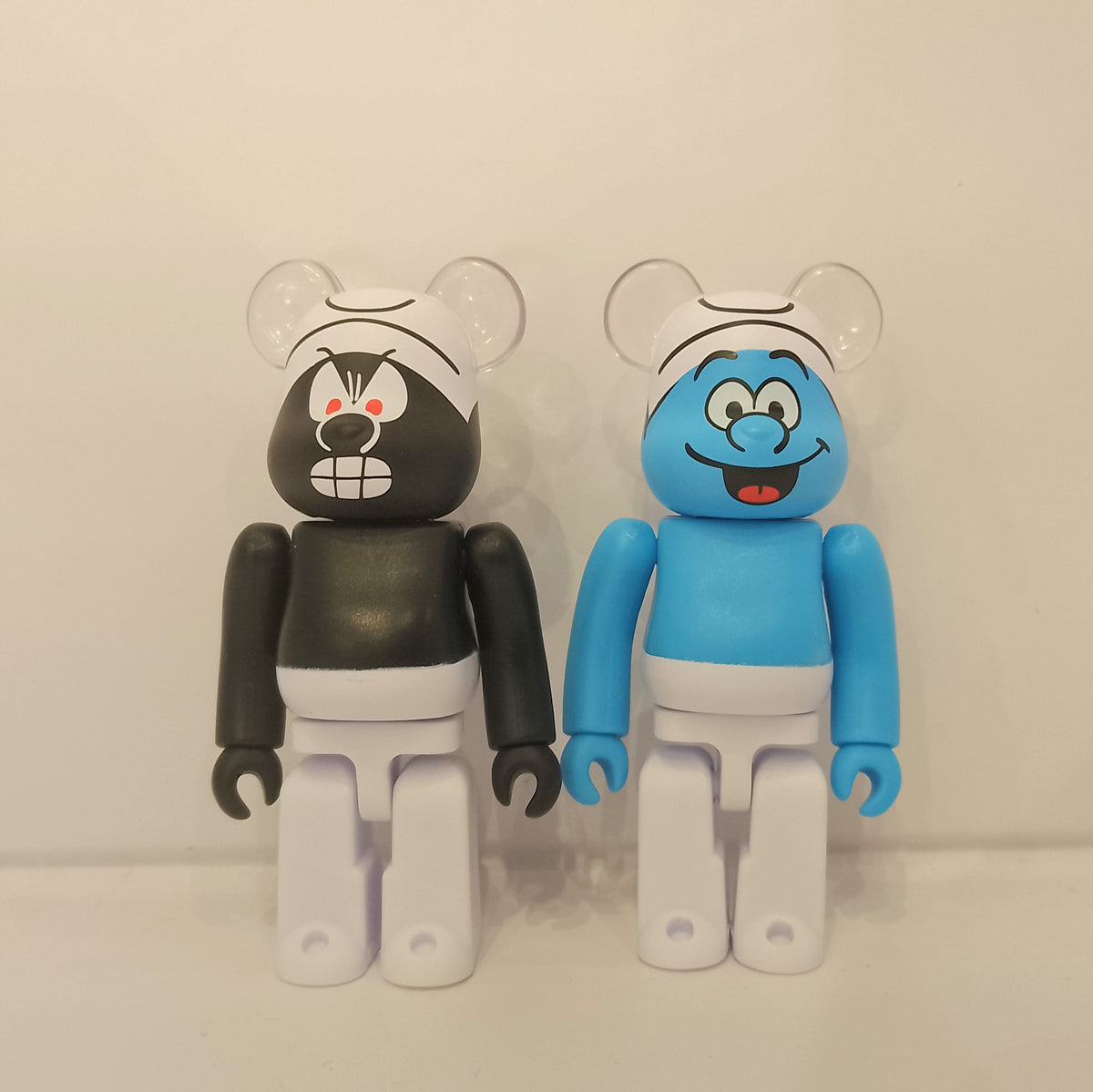 Blue and Black Smurfs Set -  Bearbrick Series 49 by Medicom