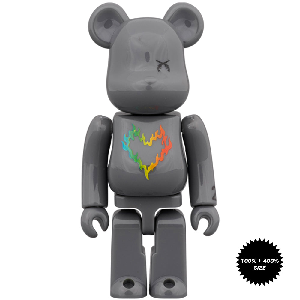 roarguns 20th Anniversary 100% + 400% Bearbrick Set by Medicom Toy