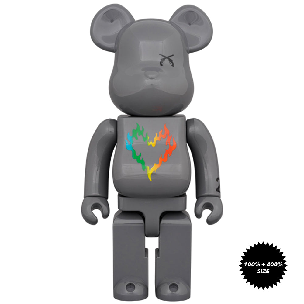 roarguns 20th Anniversary 100% + 400% Bearbrick Set by Medicom Toy