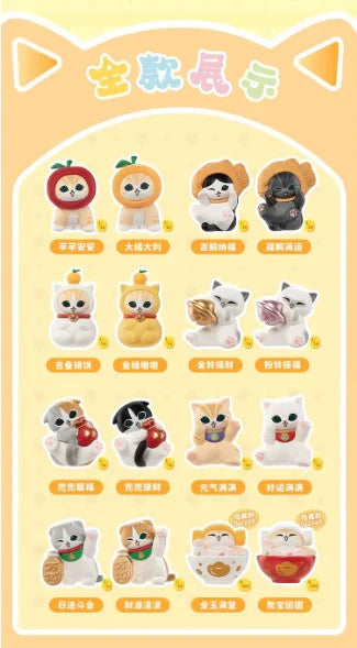 Mofusand Lucky Cat Series Mini Cat Head  (3PCS/Box) Blind Box by Funism