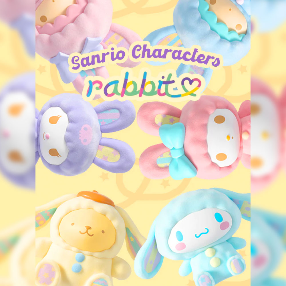 White Rabbit San Rio Sanrio Characters Fluffy Rabbit Blind Box Series by Sanrio x Miniso ...
