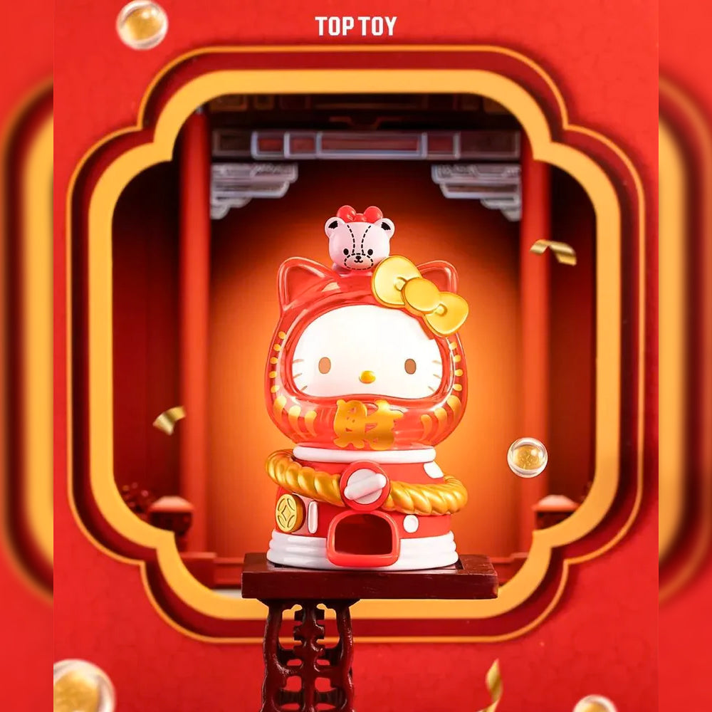 Hello Kitty - Sanrio Characters Wonderful Daruma Gachapon Machine by TOPTOY