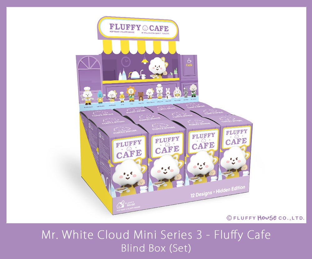 Mr. White Cloud Mini Series 3 Fluffy Cafe Edition by Fluffy House x POP MART