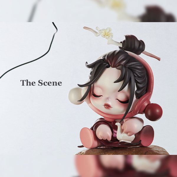 SKULLPANDA custom 紅子様オーダー 夢見草の晴れ The Scene - Skullpanda The Ink Plum Blossom Series by POP MART