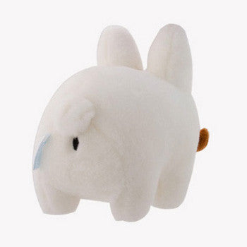 Happy Labbit 'Stache White Plush Doll 7" by Frank Kozik - Mindzai  - 2