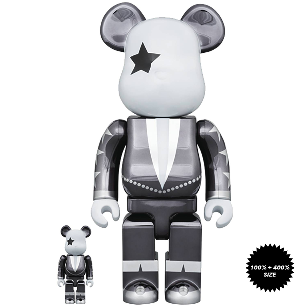 Kiss Star Child 100% + 400% Bearbrick by Medicom Toy