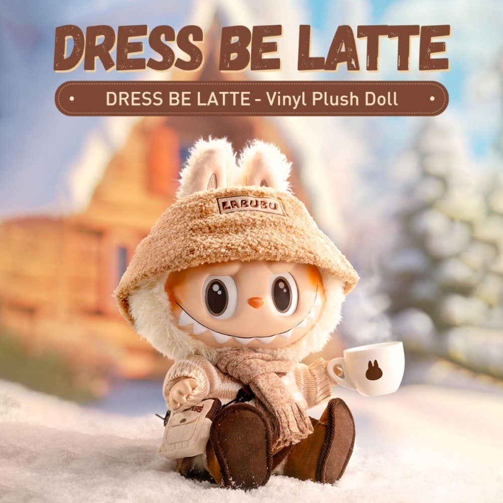 POPMART Labubu ぬいぐるみ DRESS BE LATT THE MONSTERS - DRESS BE LATTE Vinyl Plush Doll | Designer Figurine