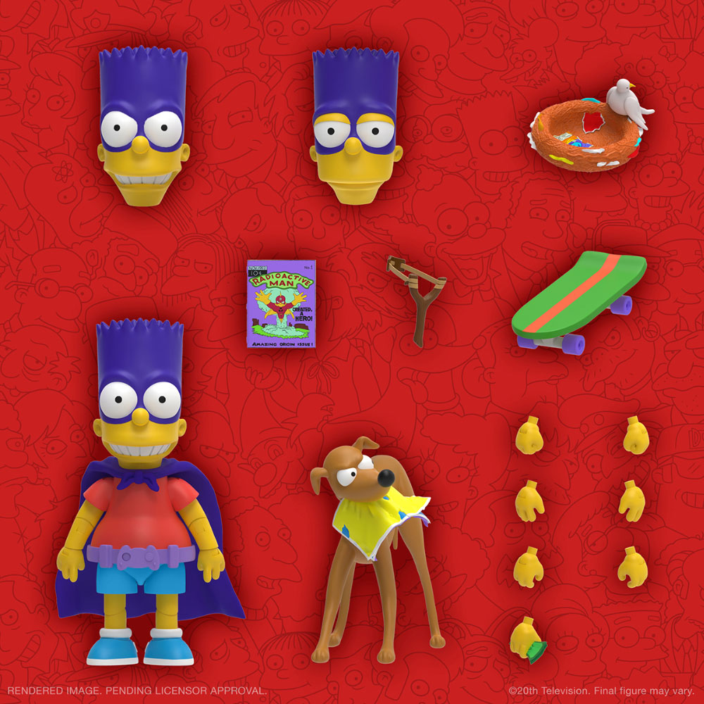 The Simpsons Ultimates Wave 2 Bartman Action Figure by Super7 - Mindzai