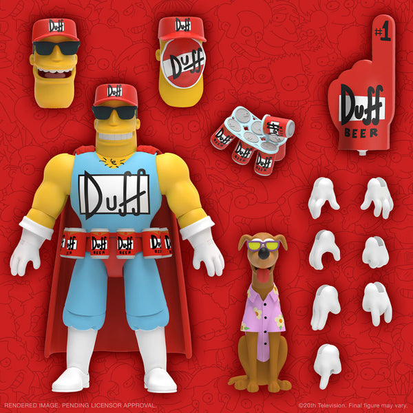 The Simpsons Ultimates Wave 2 Duffman Action Figure by Super7 - Mindzai