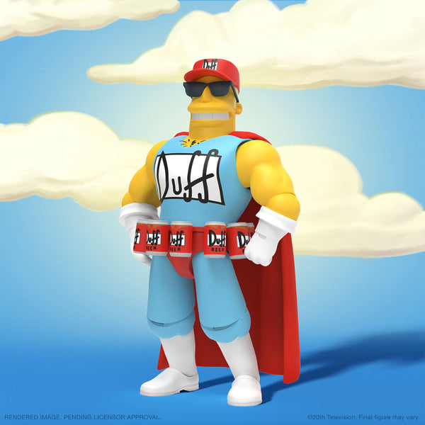 The Simpsons Ultimates Wave 2 Duffman Action Figure by Super7 - Mindzai