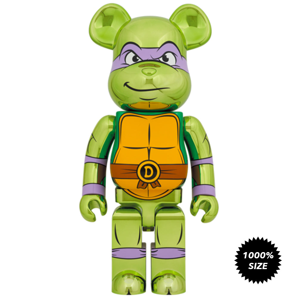 TMNT: Donatello (Chrome Ver.) 1000% Bearbrick by Medicom Toy