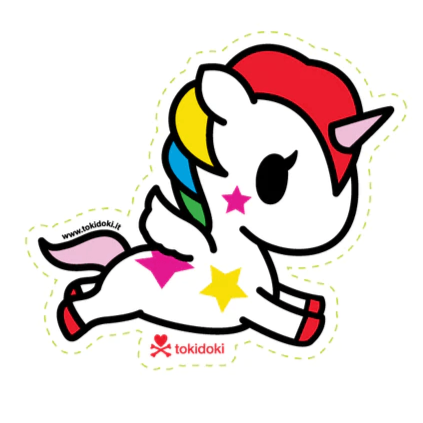 Running Stellina Die Cut Sticker by tokidoki