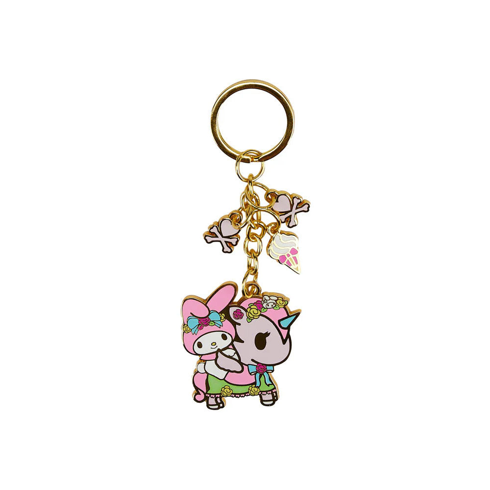 tokidoki x Kuromi & My Melody Garden Party My Melody Charm Keychain