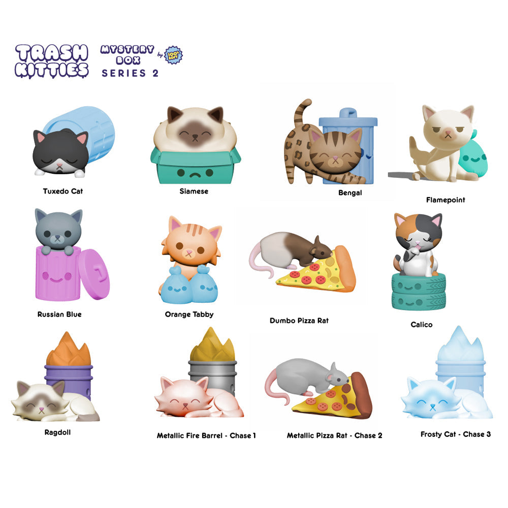 Trash Kitties Series 2 Blind Box by 100% Soft - Mindzai