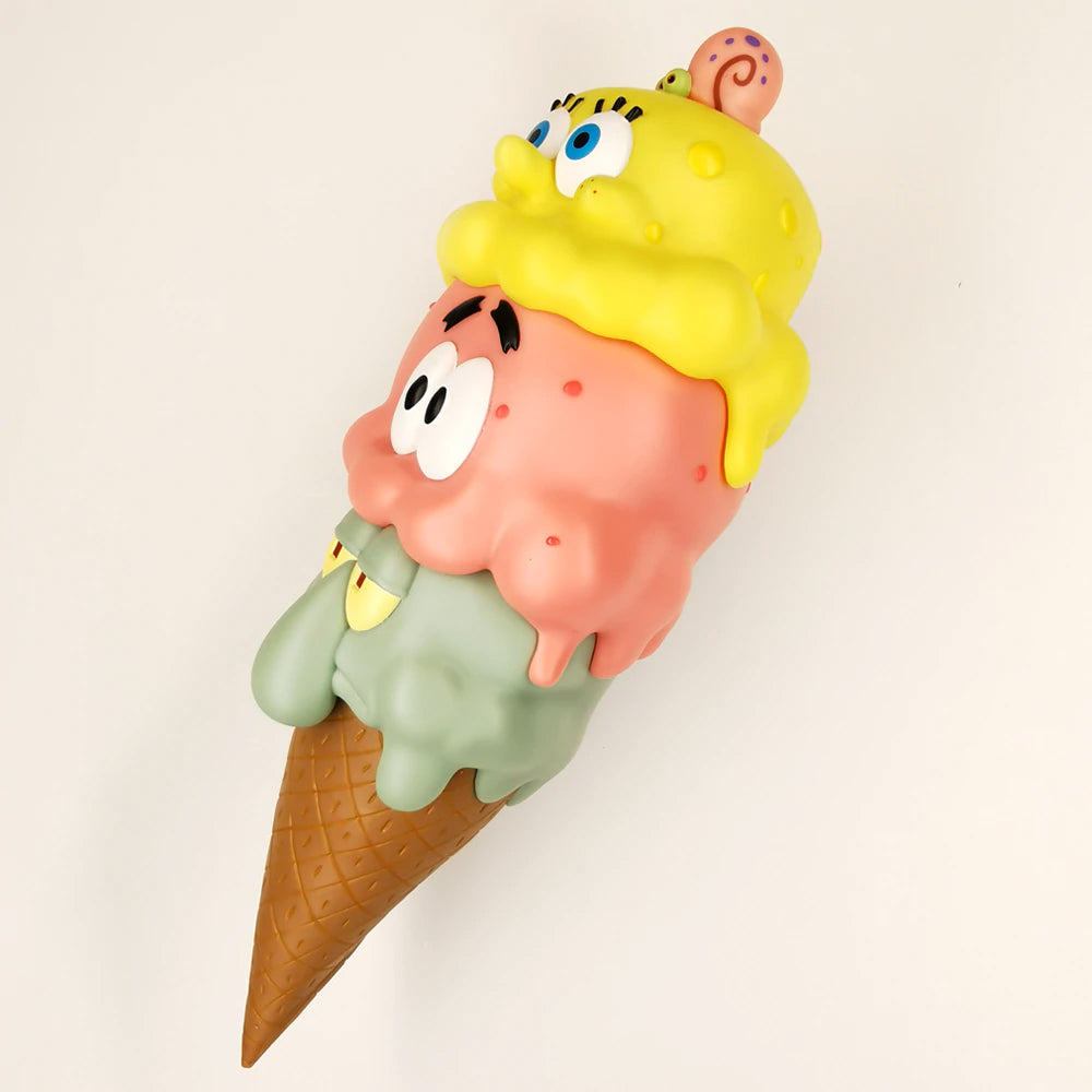 SpongeBob SquarePants Triple Scoop Ice Cream Cone Art Toy Figure by Toyqube