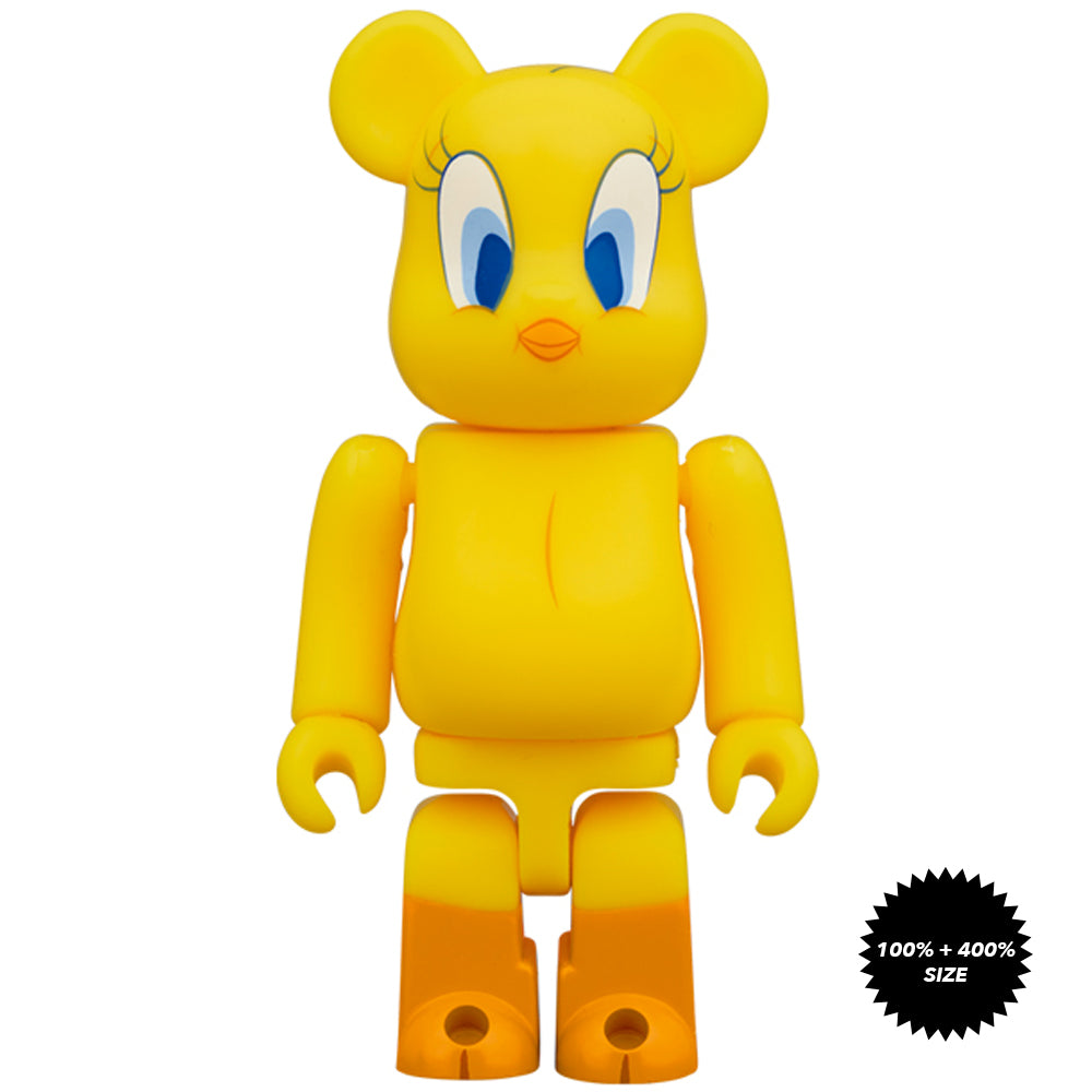 Tweety Bird 100% + 400% Bearbrick Set by Medicom Toy