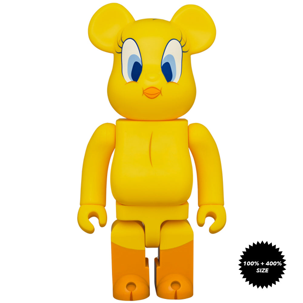 Tweety Bird 100% + 400% Bearbrick Set by Medicom Toy